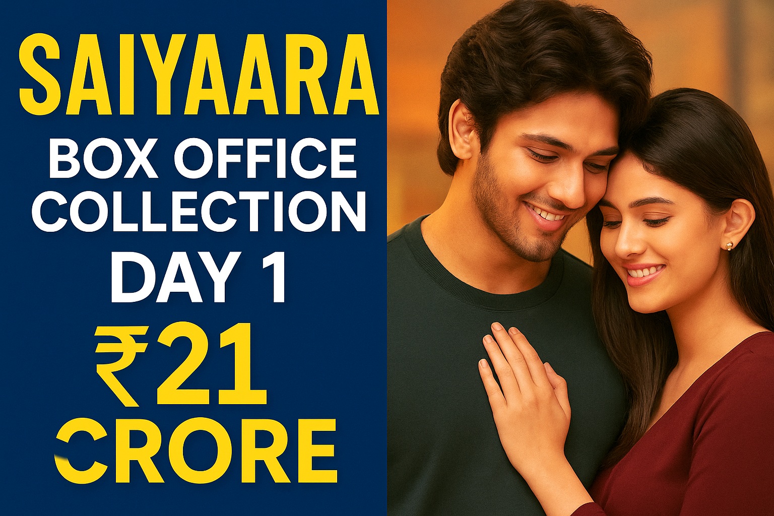 Saiyaara Box office collection Day 1
